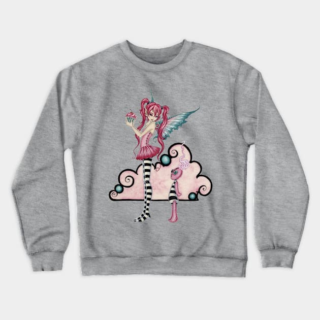 Stitchling 4 Crewneck Sweatshirt by AmyBrownArt